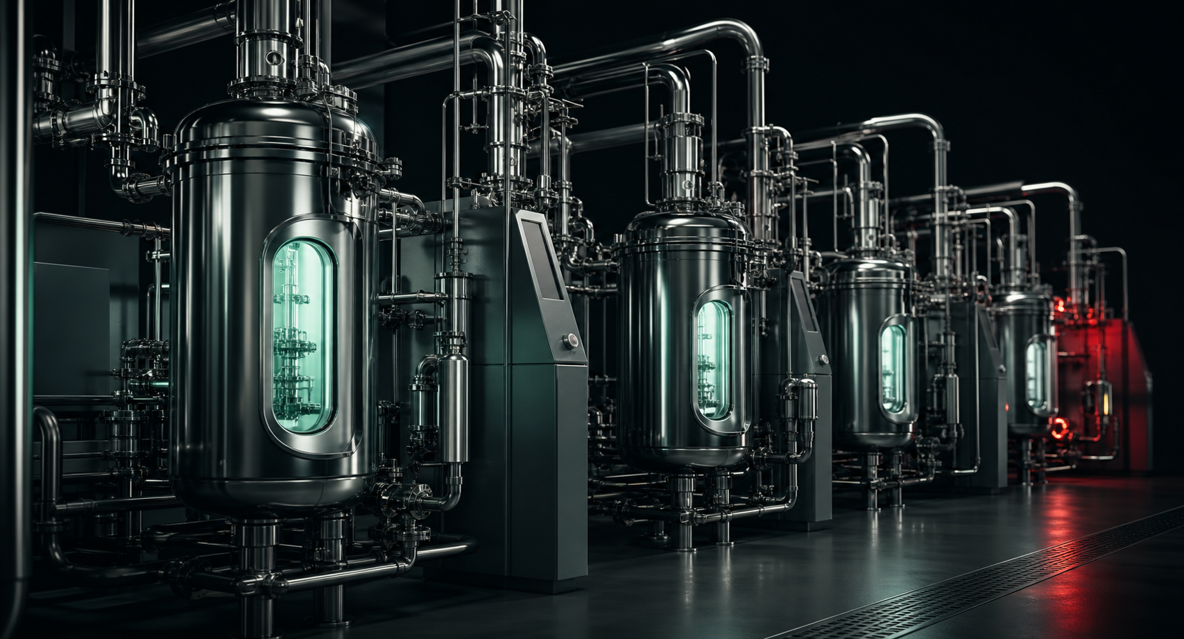 食品生物制造设备与卫生管路的视觉