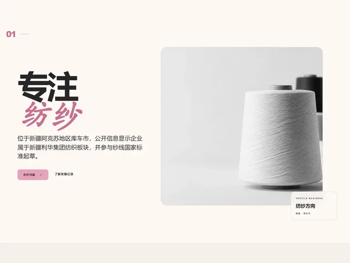 库车利华纺织有限公司网站首页缩略图