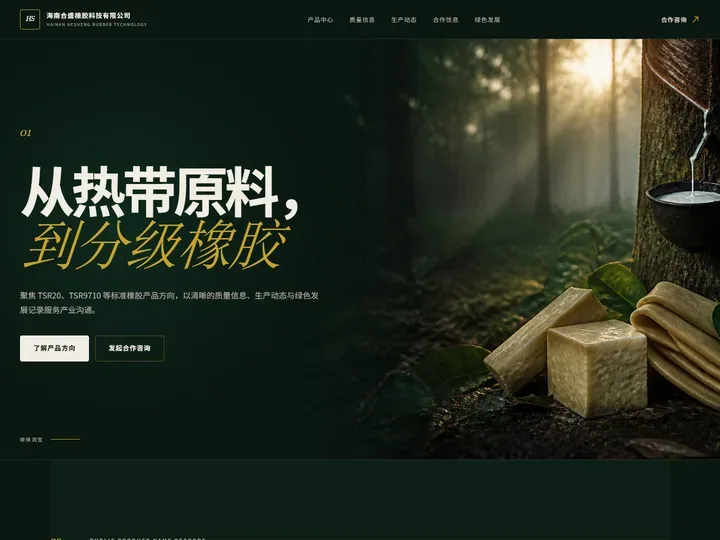 海南合盛橡胶科技有限公司网站首页缩略图