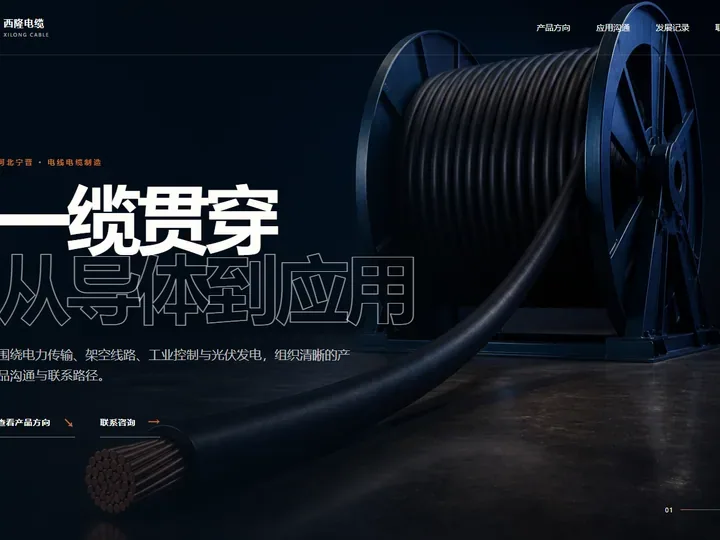 西隆电缆有限公司网站首页缩略图