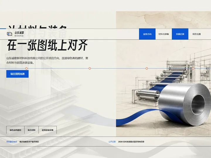 山东诚歌新材料科技有限公司网站首页缩略图