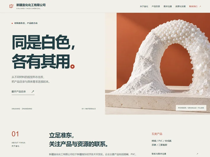 新疆宜化化工有限公司网站首页缩略图